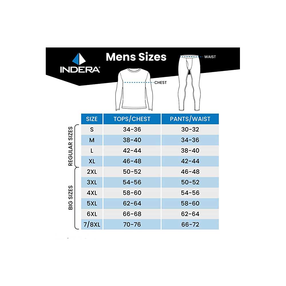 Product size chart or measurement diagram