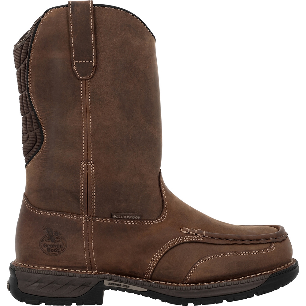 Georgia Athens 360 11 Inch Moc Toe Waterproof Slip Resistant Side