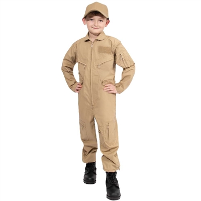 Kids Air Force Type Khaki Flight Suit at Army Surplus World