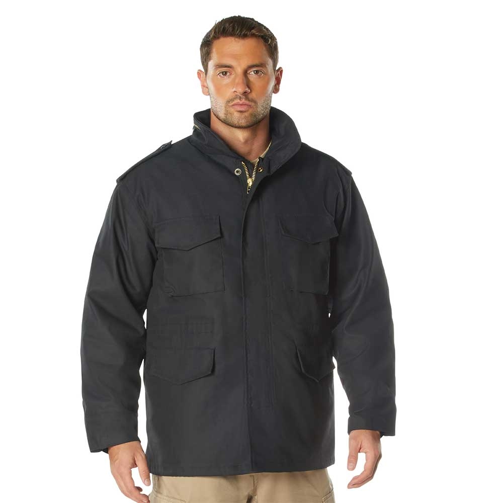 Rothco Black M-65 Field Jacket 8448 Long | armynavyusa.com