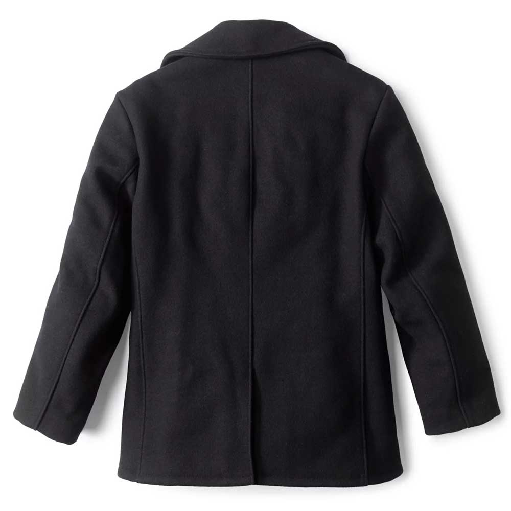 Schott Navy Wool Pea Coat - 740