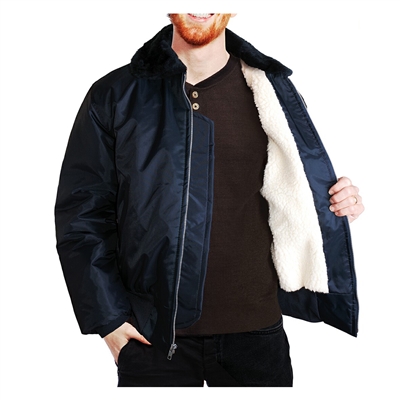 Snap N Wear Sherpa Lined Bomber Jacket 
