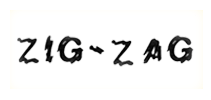 Zig-Zag White Canvas Slip On - 7234